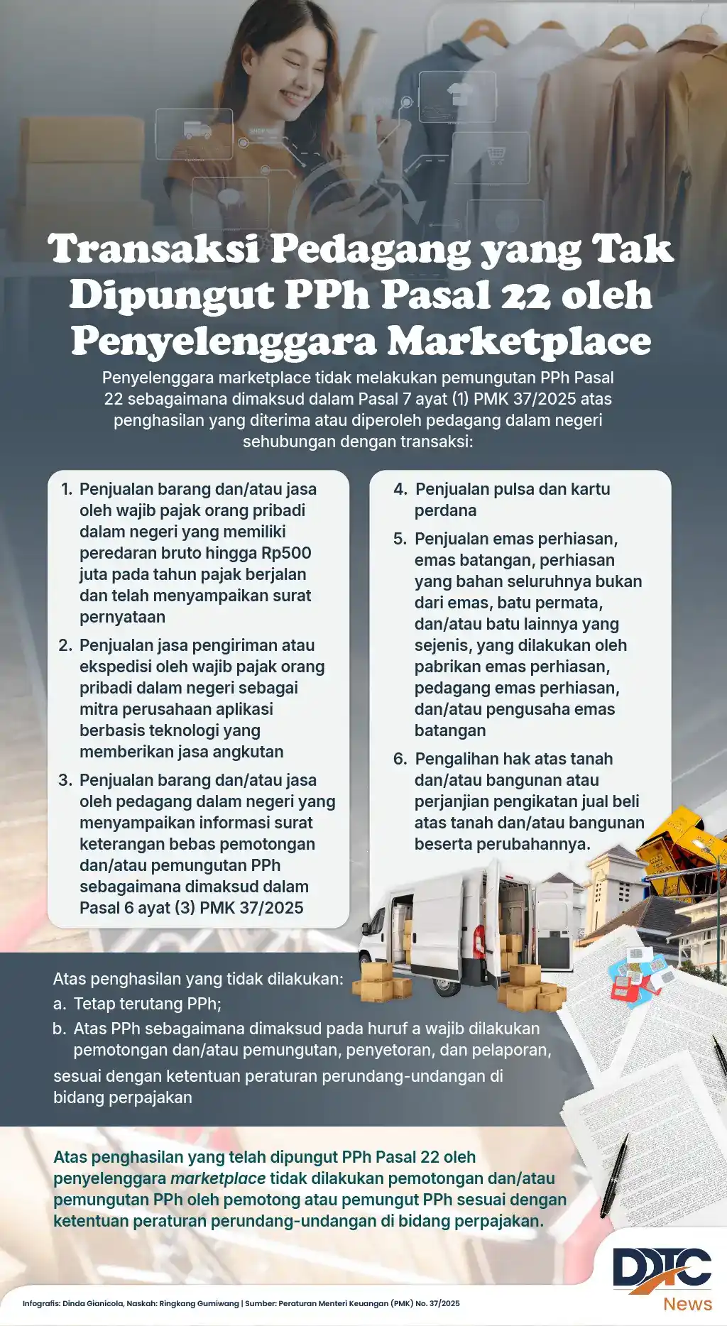 Transaksi Pedagang yang Tak Dipungut PPh Pasal 22 oleh Marketplace