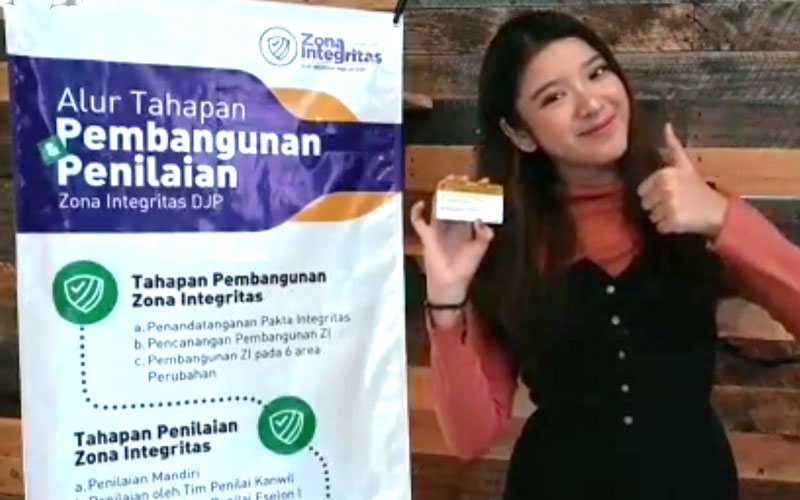 Diiringi Musik Dangdut, Tiara Idol Ajak Kawan Pajak Lapor SPT Tahunan