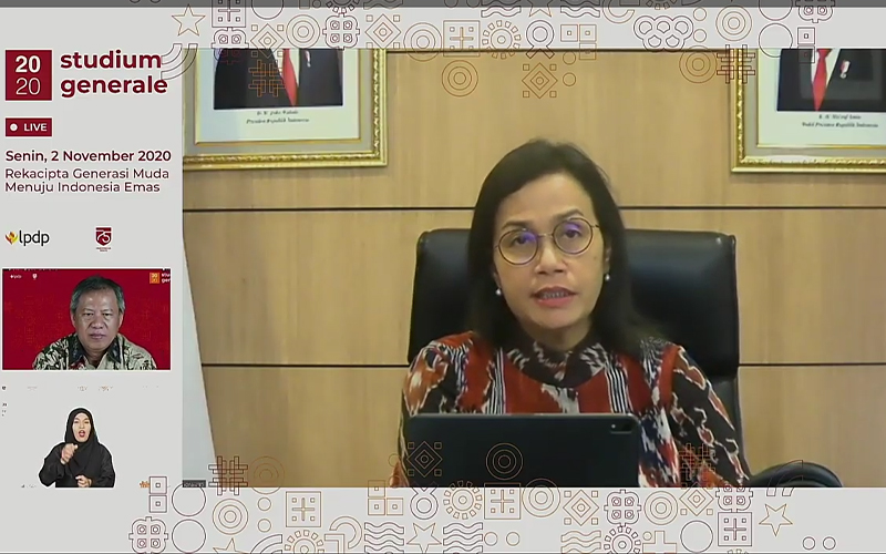 Singgung UU Cipta Kerja, Ini Pesan Sri Mulyani untuk Awardee LPDP