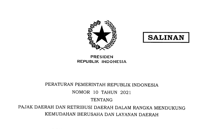 Pemerintah Pusat Kini Dapat Ubah Tarif Pajak Daerah dengan Perpres