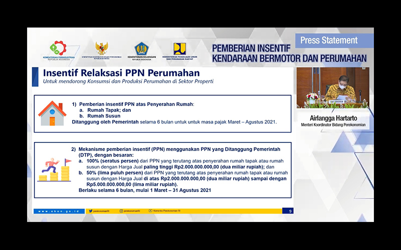 Berlaku 6 Bulan, PPN Rumah Ditanggung Pemerintah