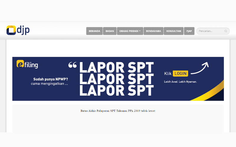 Deadline Berakhir Jumlah Spt Yang Dilaporkan Turun Dari Tahun Lalu Deadline Berakhir Jumlah Spt Yang Dilaporkan Turun Dari Tahun Lalu