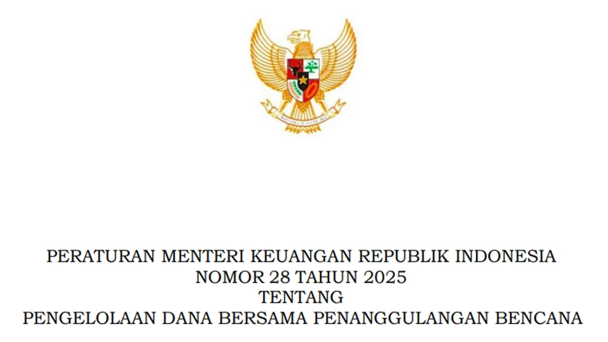 Sri Mulyani Rilis PMK Baru terkait Dana Bersama Penanggulangan Bencana
