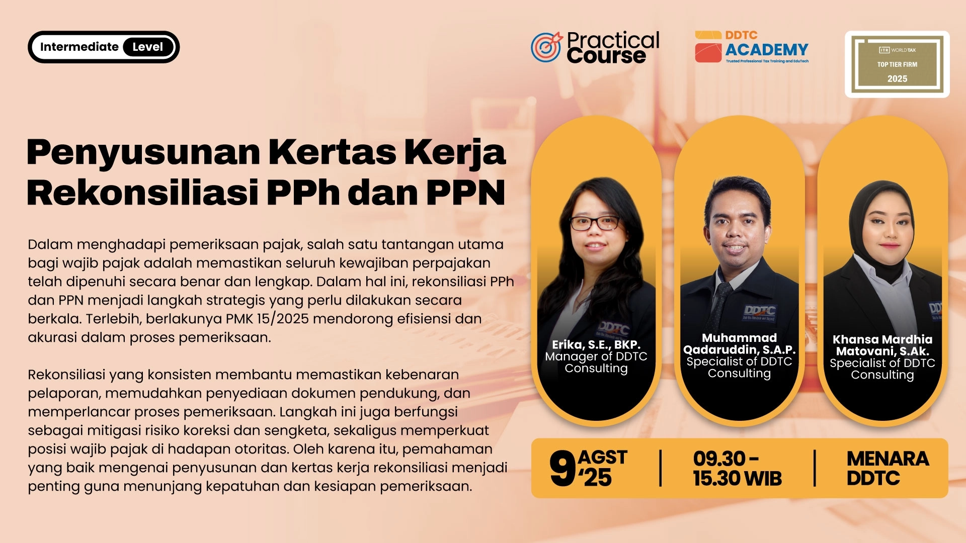 Hadapi Pemeriksaan Pajak, Susun Kertas Kerja Rekonsiliasi PPh dan PPN