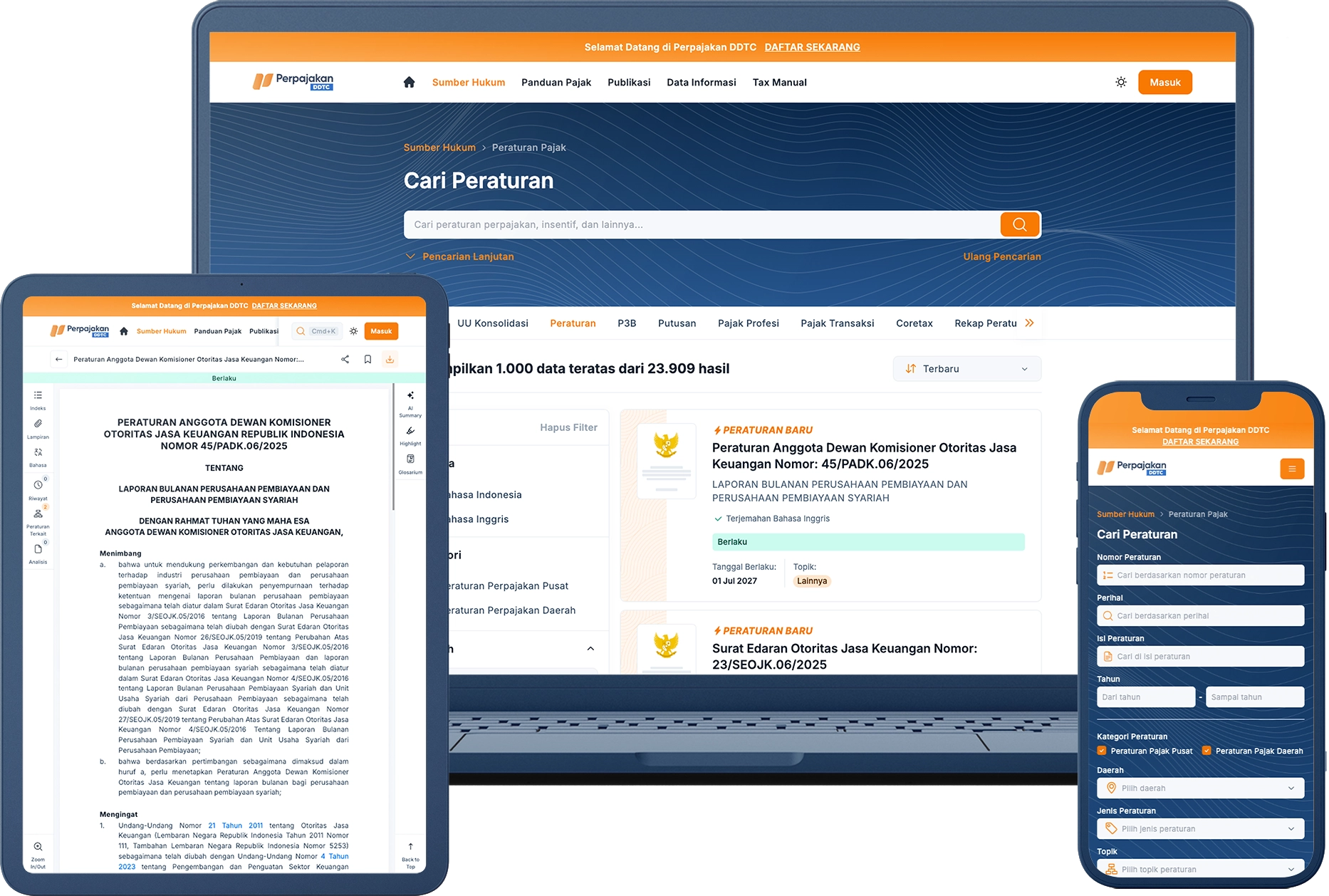 Find Tax Reference in Perpajakan DDTC